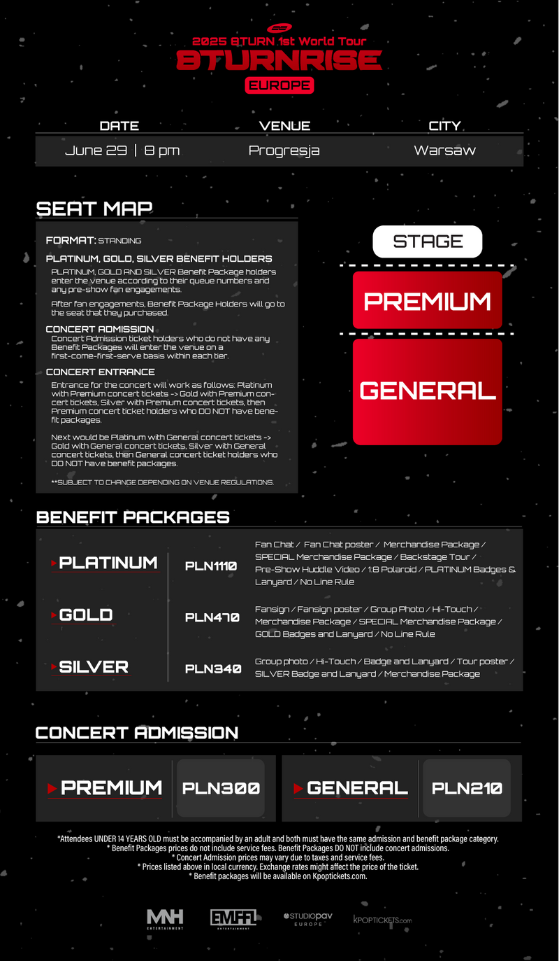 8TURN - WARSAW - CONCERT ADMISSION