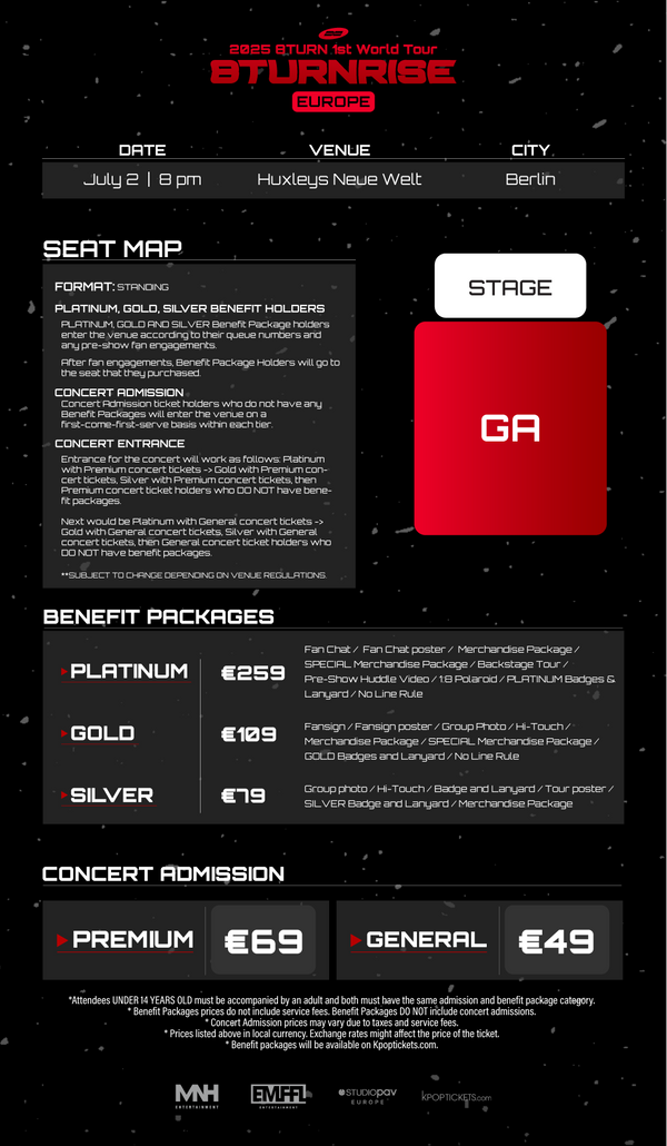 8TURN - BERLIN - PLATINUM BENEFIT PACKAGE
