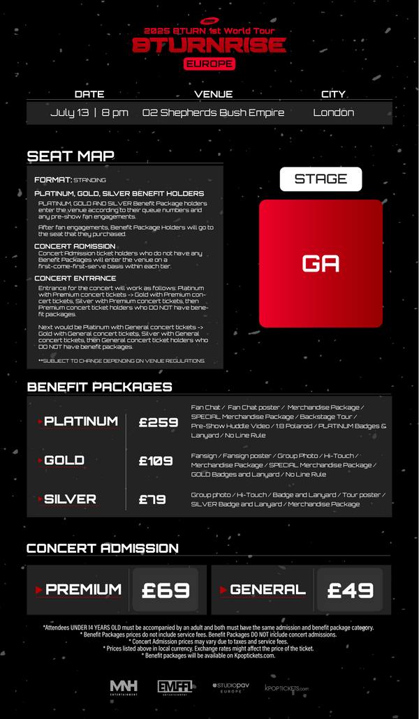 8TURN - LONDON - SILVER BENEFIT PACKAGE