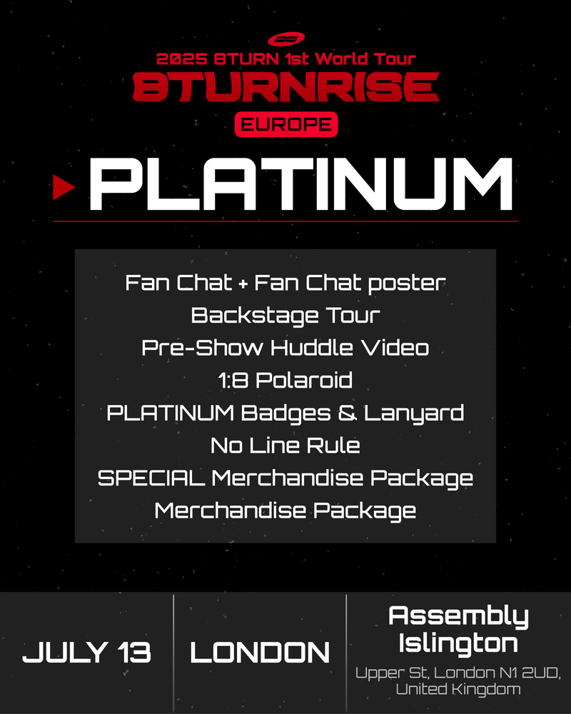 8TURN - LONDON - PLATINUM BENEFIT PACKAGE