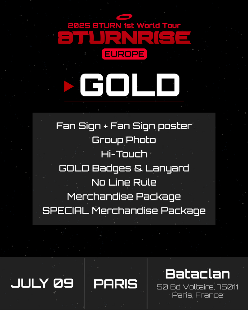8TURN - PARIS - GOLD BENEFIT PACKAGE