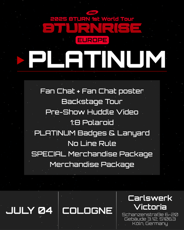 8TURN - COLOGNE - PLATINUM BENEFIT PACKAGE