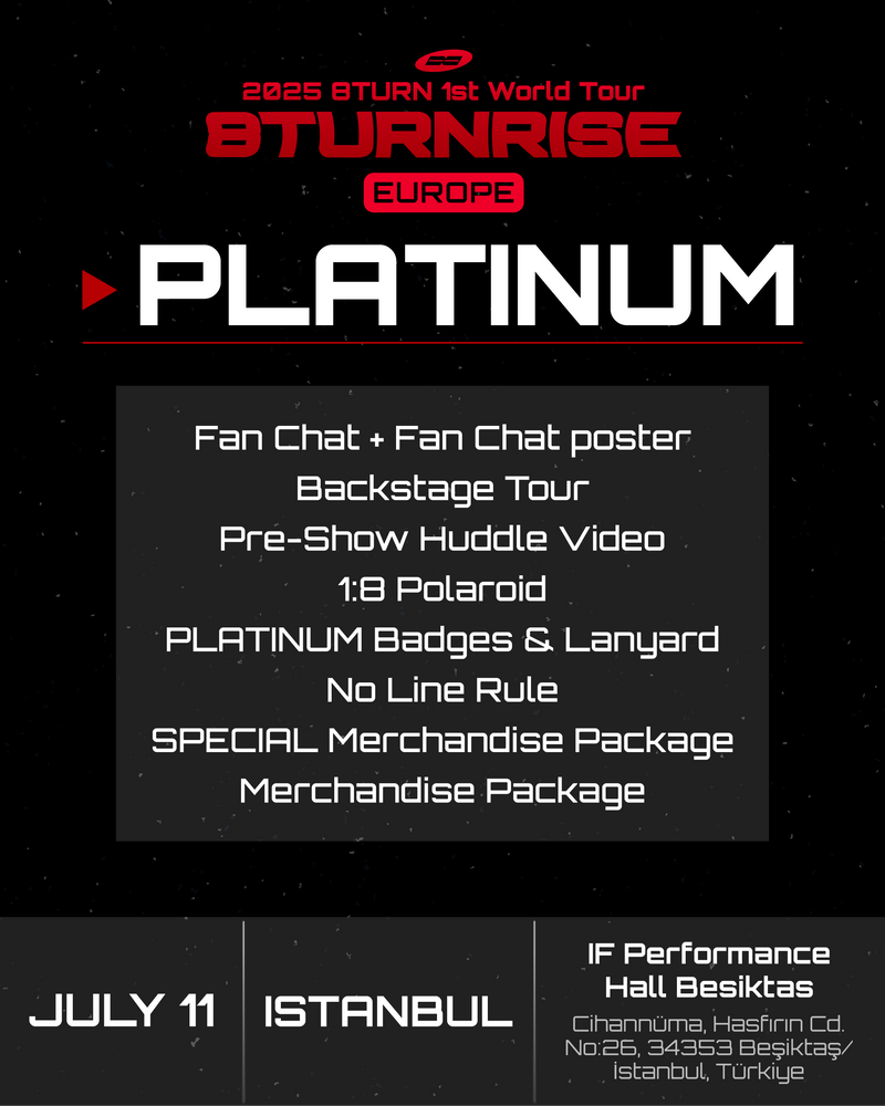 8TURN - ISTANBUL - PLATINUM BENEFIT PACKAGE