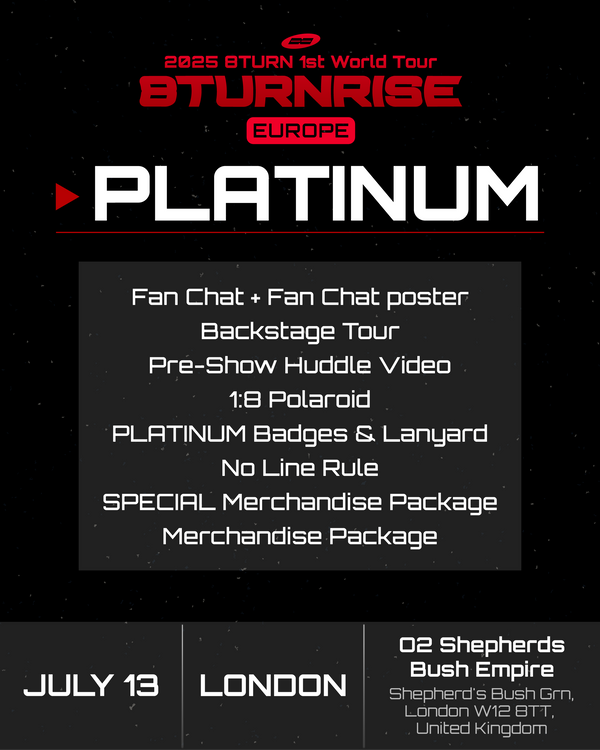 8TURN - LONDON - PLATINUM BENEFIT PACKAGE