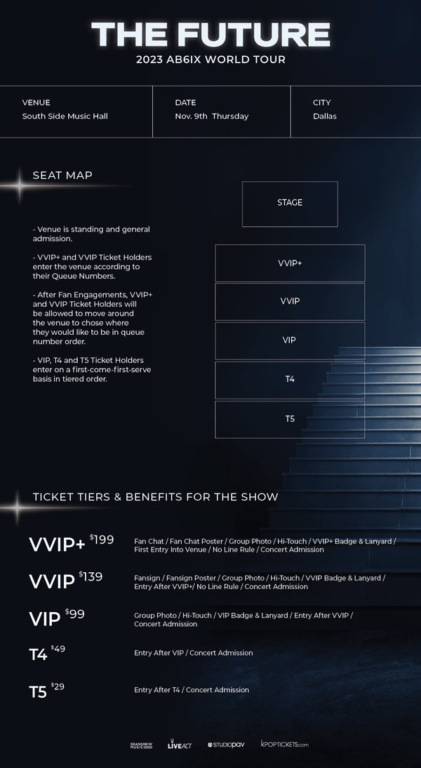 AB6IX - DALLAS - VVIP+ ADMISSION