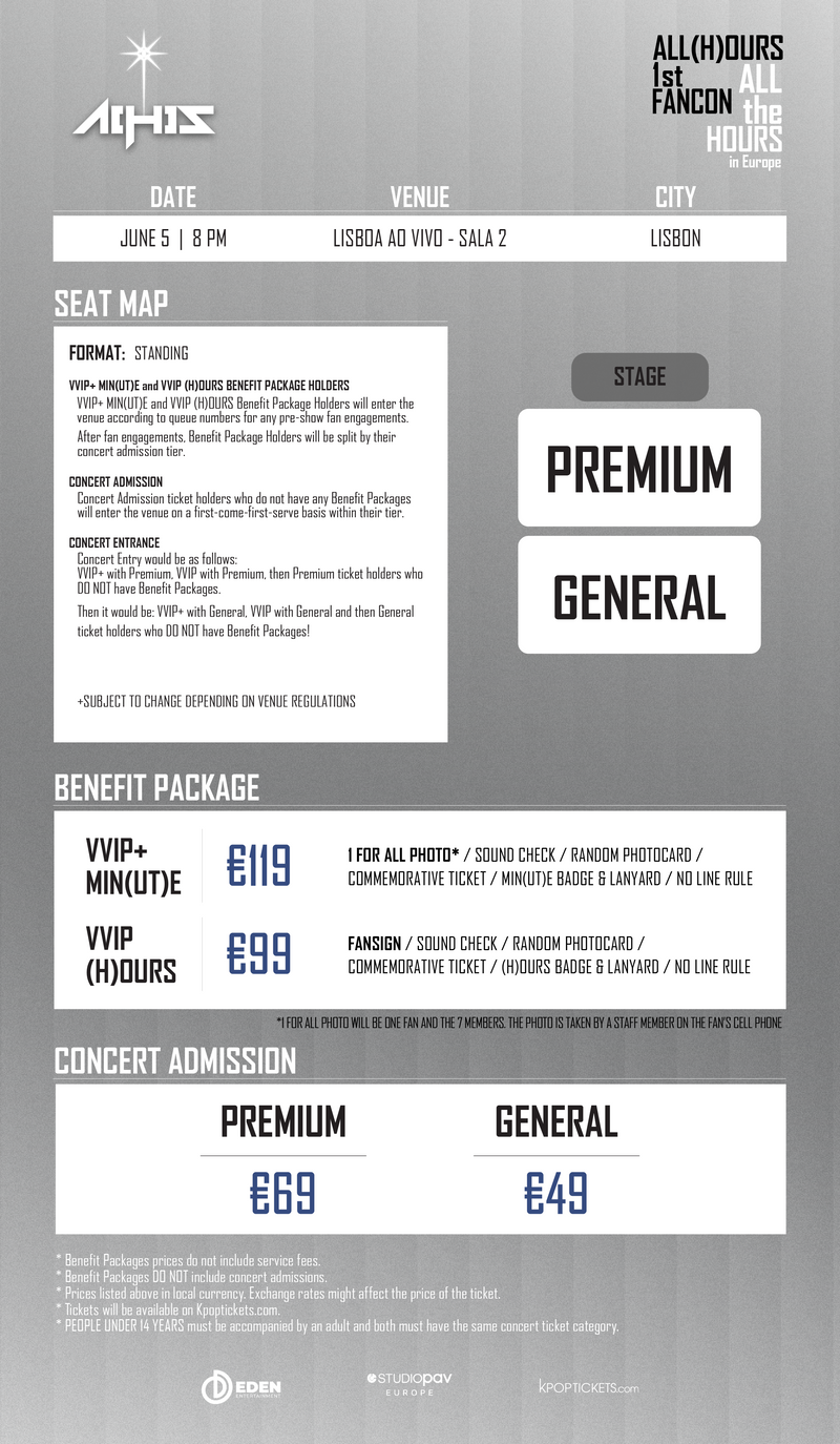 ALL(H)OURS - LISBON - CONCERT ADMISSION