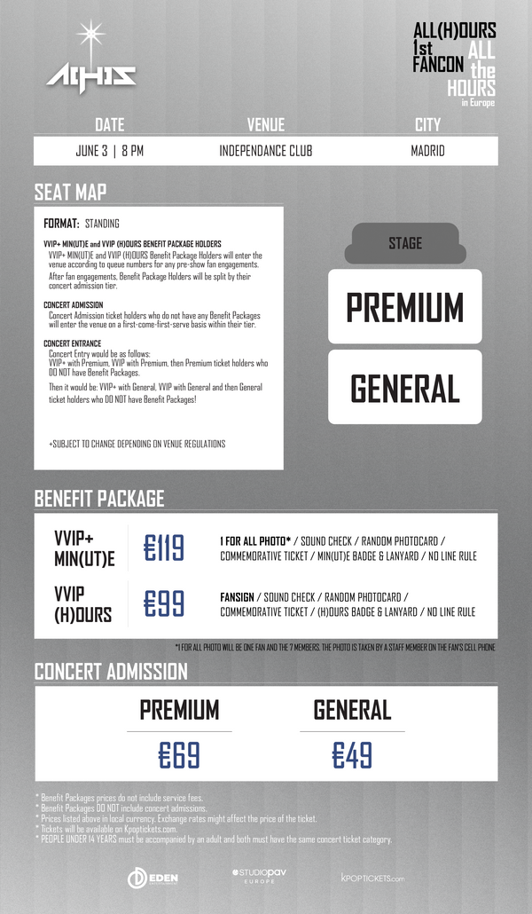 ALL(H)OURS - MADRID - VVIP (H)OURS BENEFIT PACKAGE
