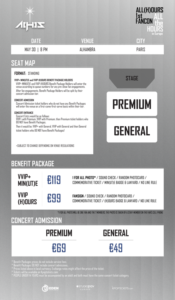 ALL(H)OURS - PARIS - VVIP (H)OURS BENEFIT PACKAGE