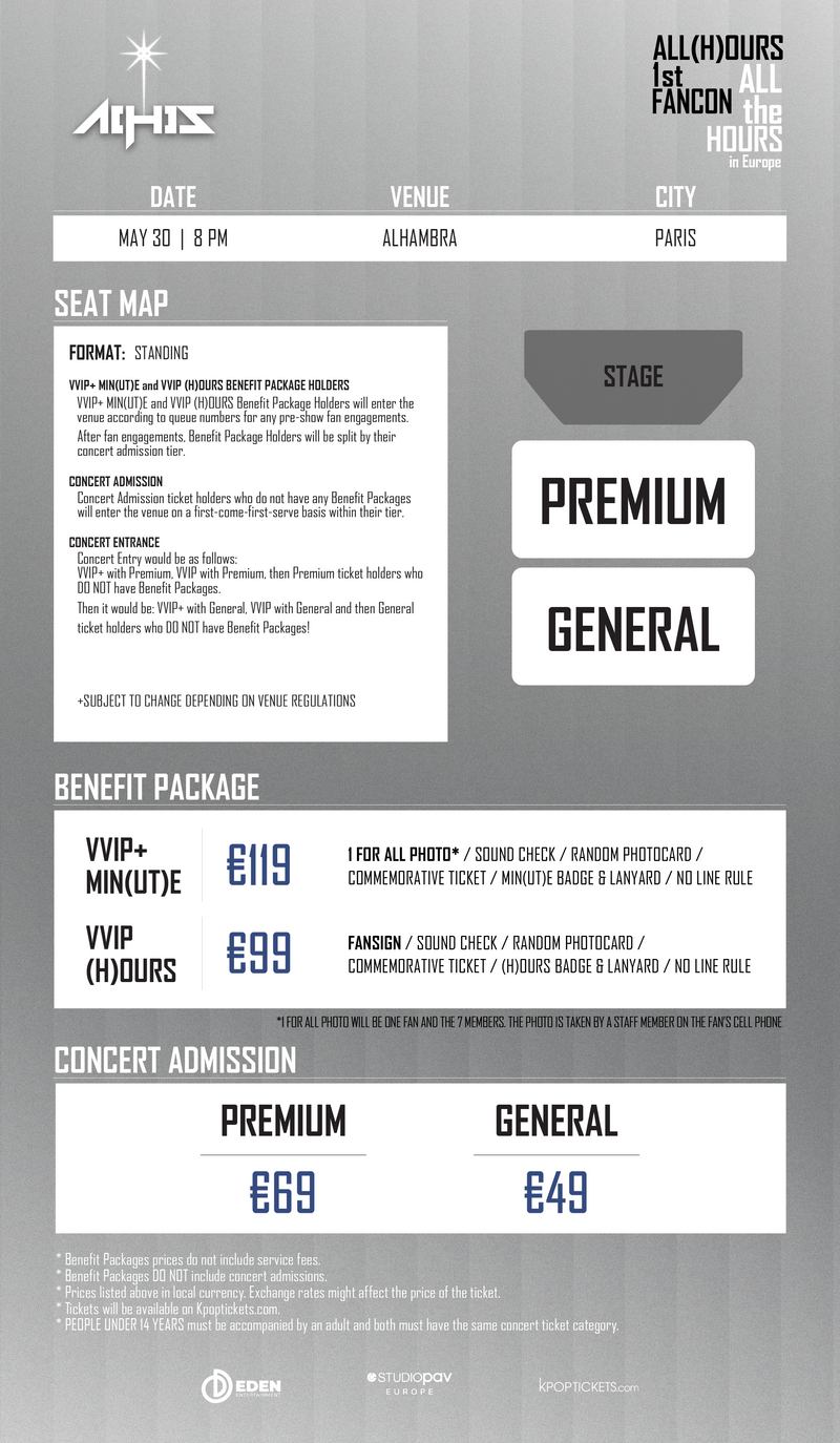 ALL(H)OURS - PARIS - VVIP+ MIN(UT)E BENEFIT PACKAGE