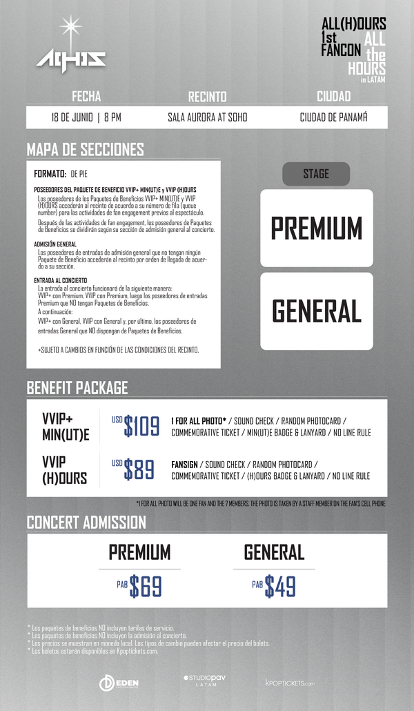ALL(H)OURS - CIUDAD DE PANAMÁ - CONCERT ADMISSION