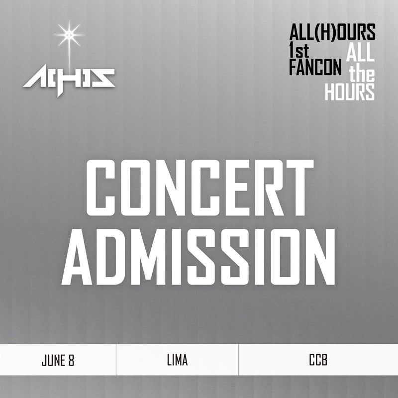 ALL(H)OURS - LIMA - CONCERT ADMISSION