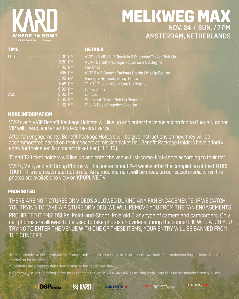 KARD - AMSTERDAM - VVIP+ BENEFIT PACKAGE