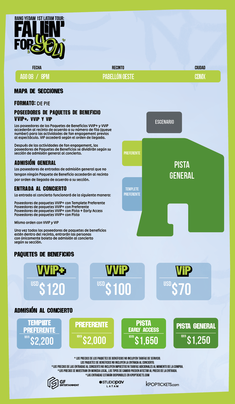 BANG YEDAM - CDMX - VIP BENEFIT PACKAGE