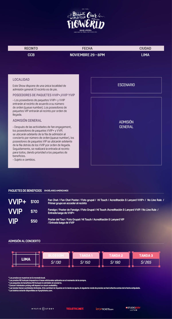 BILLLIE - LIMA - VVIP+ BENEFIT PACKAGE