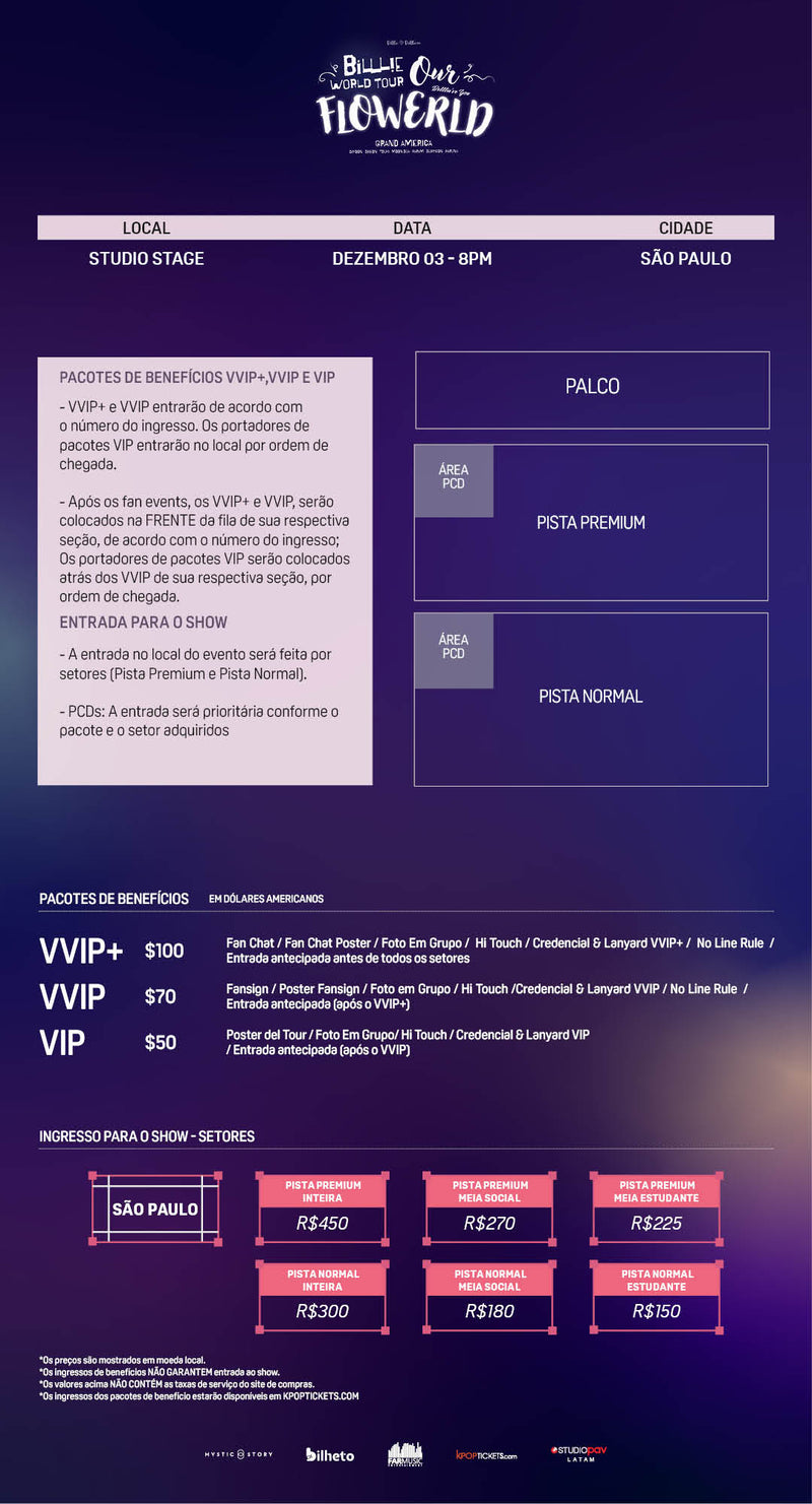 BILLLIE - SAO PAULO - VVIP+ BENEFIT PACKAGE