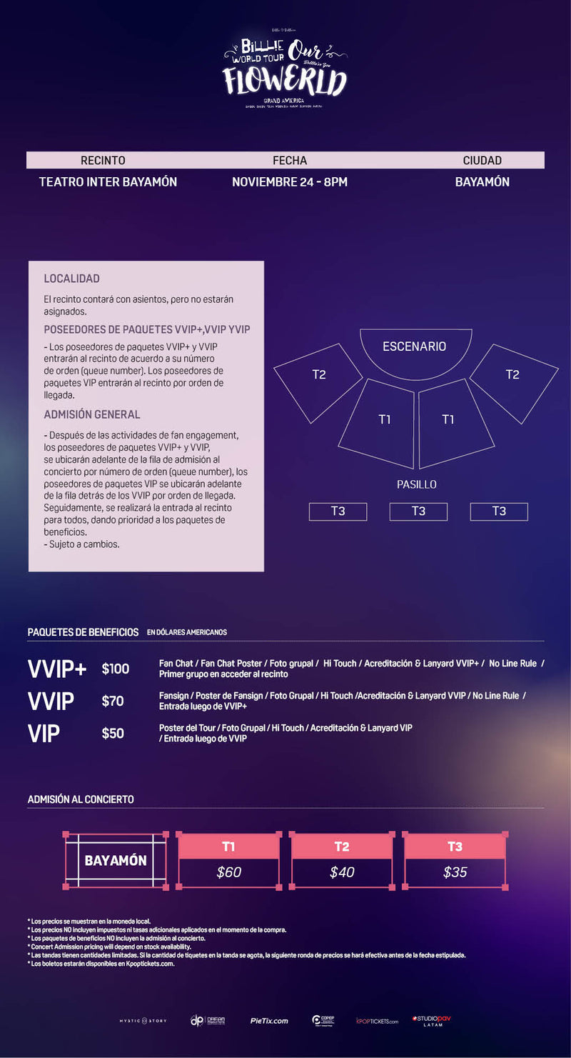 BILLLIE - BAYAMON - VIP BENEFIT PACKAGE