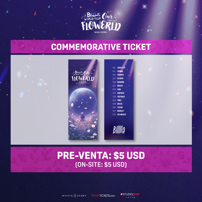 [LATAM - PRE-ORDER] Billlie World Tour 'Our FLOWERLD (Belllie've You)' GRAND AMERICA - Official Commemorative Ticket