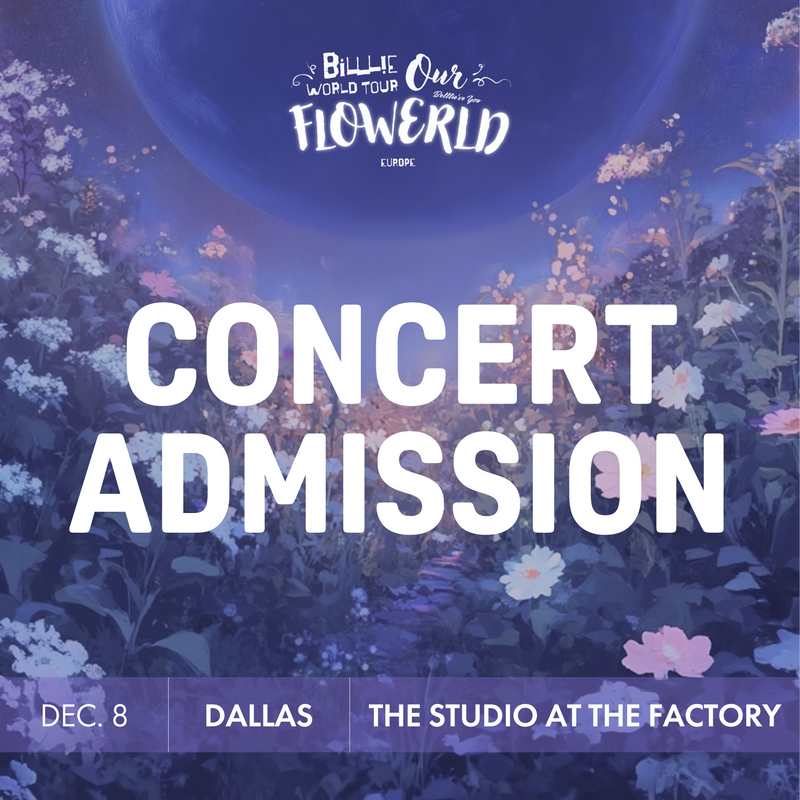 BILLLIE - DALLAS - CONCERT ADMISSION