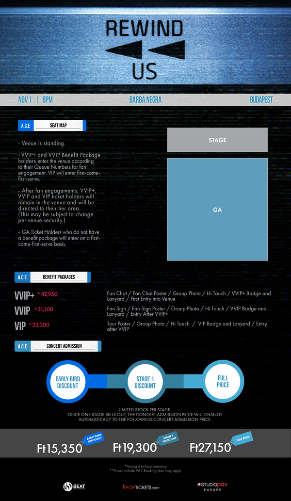 ACE - BUDAPEST - VIP BENEFIT PACKAGE