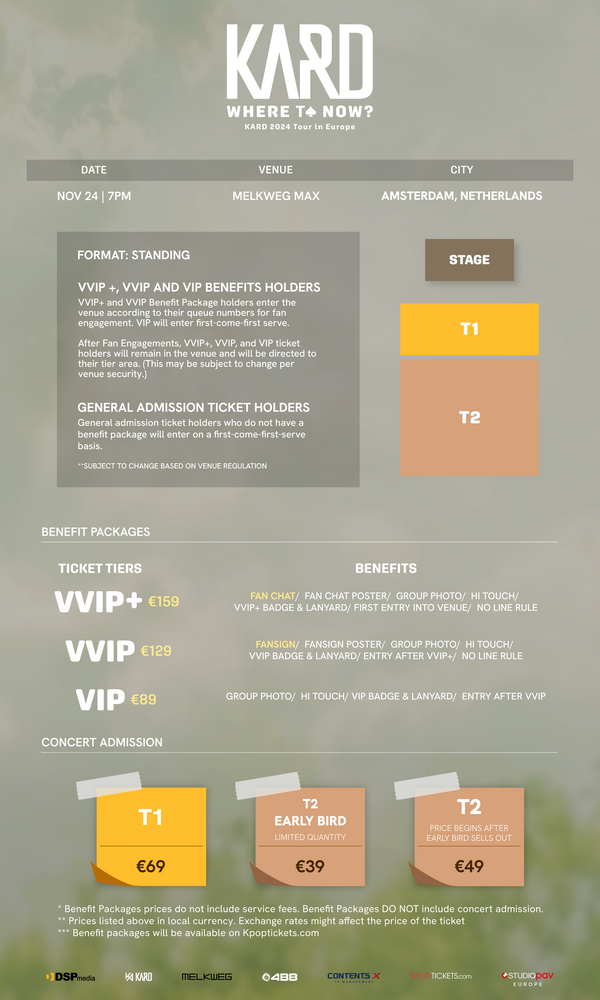 KARD - AMSTERDAM - VVIP BENEFIT PACKAGE