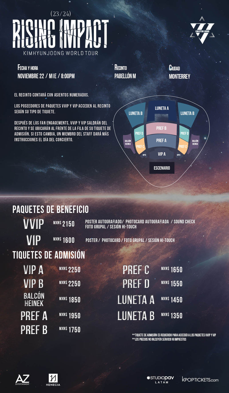 KIM HYUN JOONG - MONTERREY - VVIP BENEFIT PACKAGE