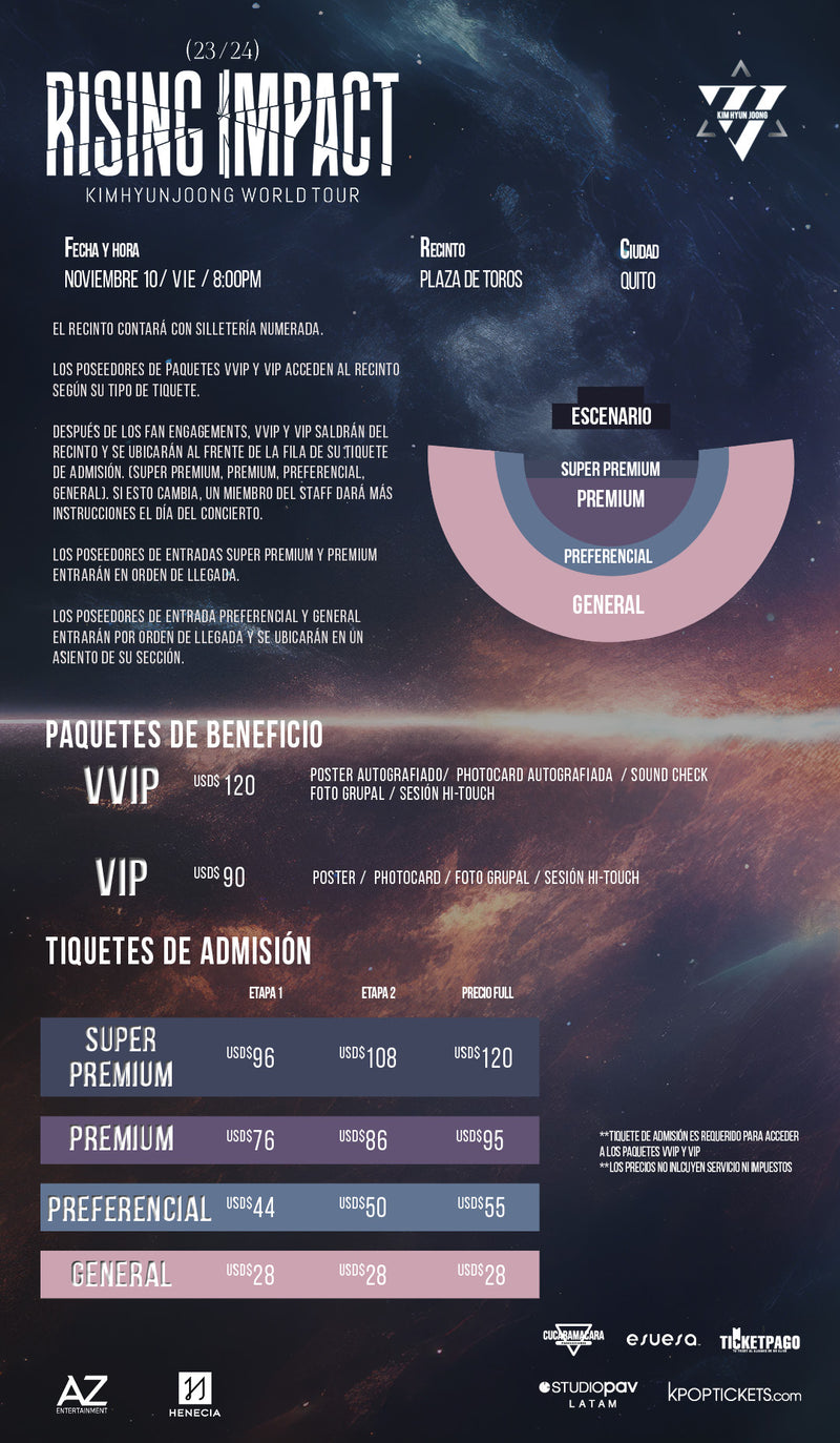 KIM HYUN JOONG - QUITO - VVIP BENEFIT PACKAGE