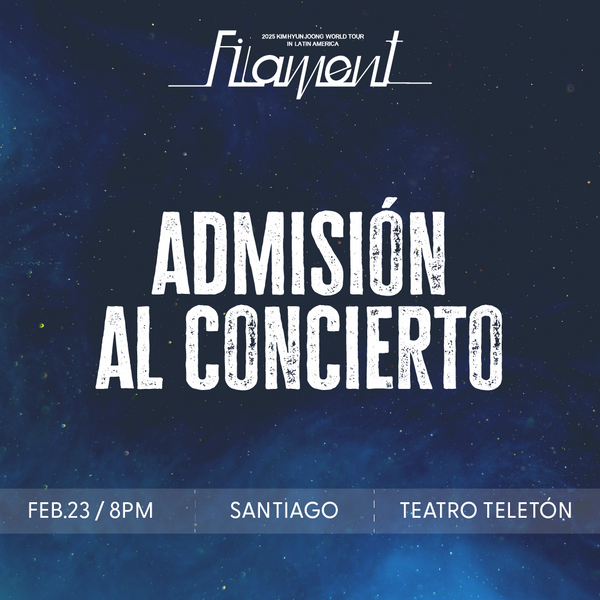 KIM HYUN JOONG - SANTIAGO - CONCERT ADMISSION