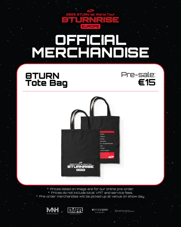 [ON-SITE PICKUP PRE-ORDER] 2025 8TURN 1st World Tour: 8TURNRISE - Official Tote Bag