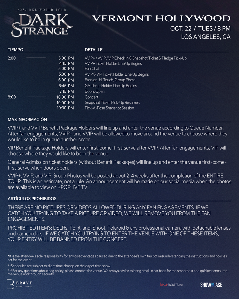 DKB - LOS ANGELES - VVIP+ BENEFIT PACKAGE