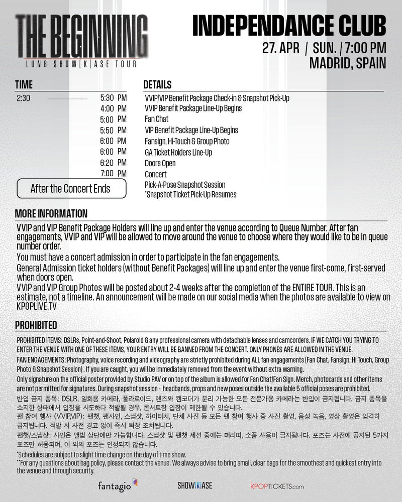 LUN8 - MADRID - STANDARD SNAPSHOT BUNDLE