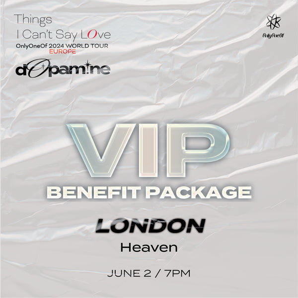 ONLYONEOF - LONDON - VIP BENEFIT PACKAGE