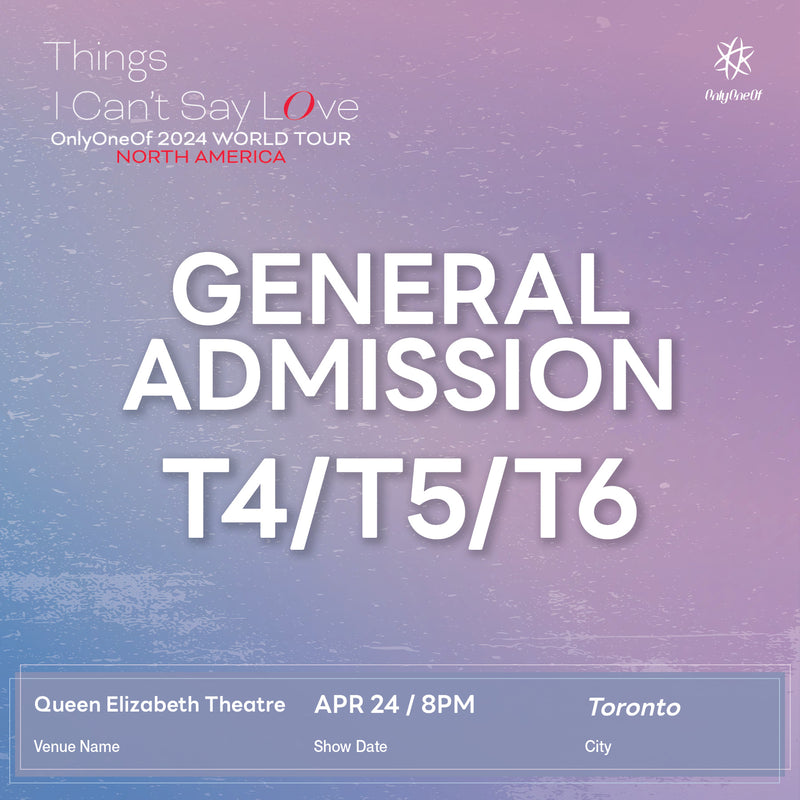 ONLYONEOF - TORONTO - GENERAL ADMISSION