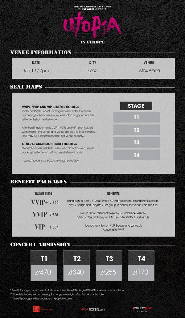 P1HARMONY - ŁÓDŹ - VIP BENEFIT PACKAGE