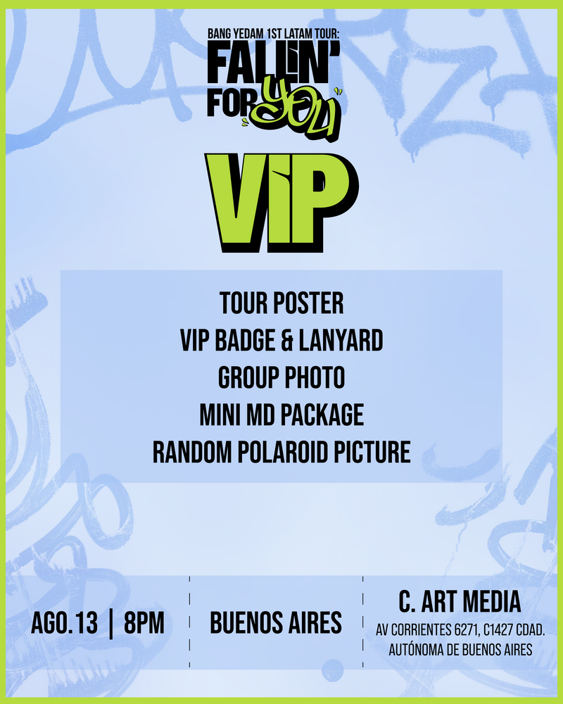 BANG YEDAM - BUENOS AIRES - VIP BENEFIT PACKAGE