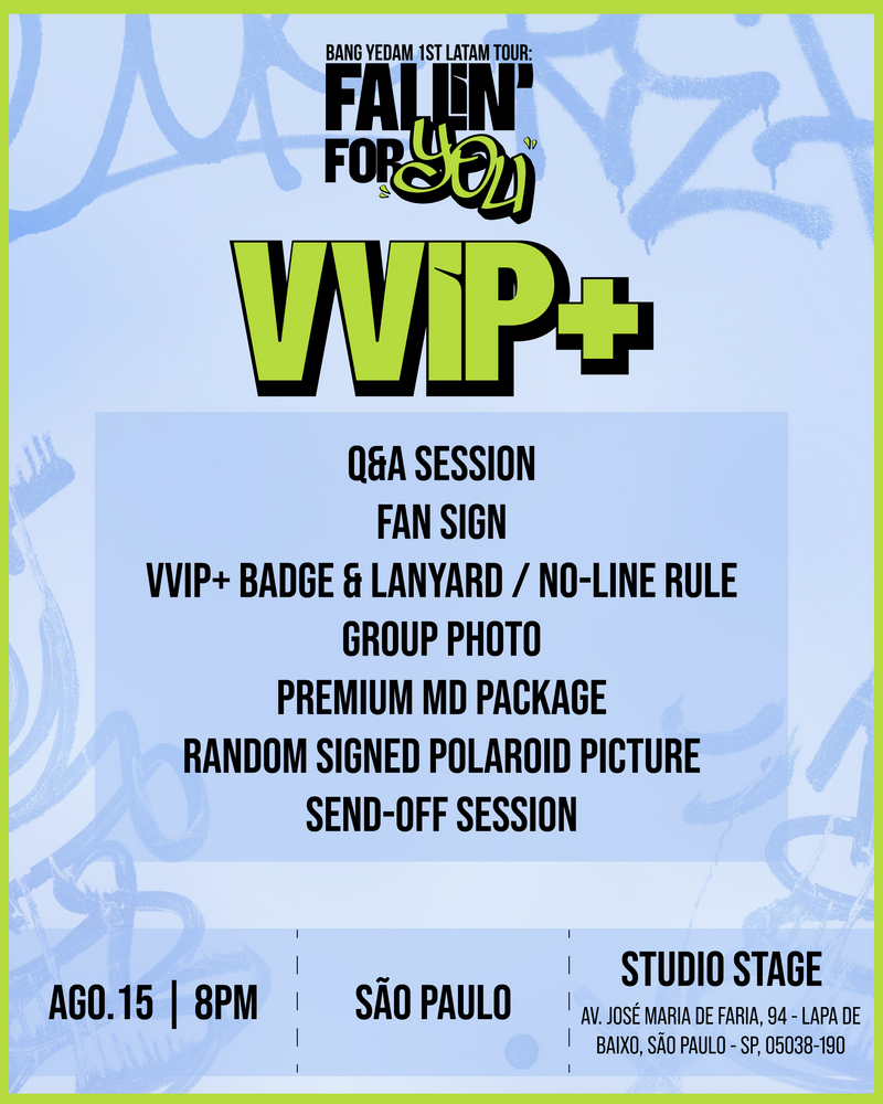 BANG YEDAM - SÃO PAULO - VVIP+ BENEFIT PACKAGE