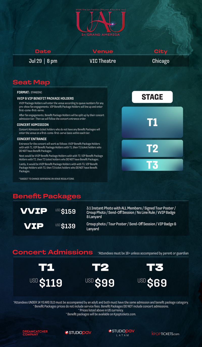 UAU - CHICAGO - VVIP BENEFIT PACKAGE