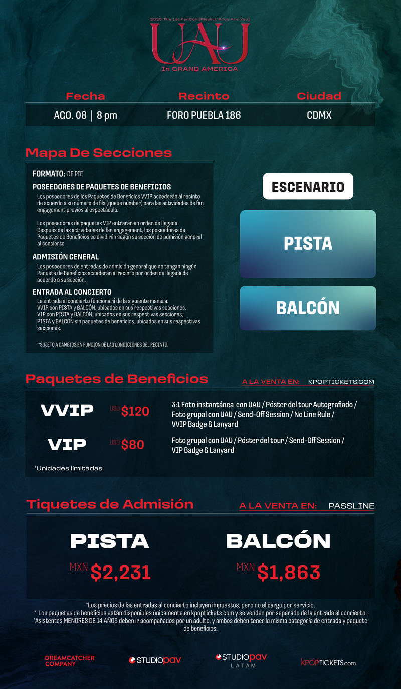 UAU - CDMX - CONCERT ADMISSION