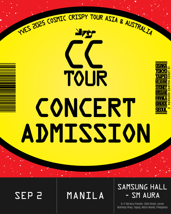 YVES - MANILA - CONCERT ADMISSION
