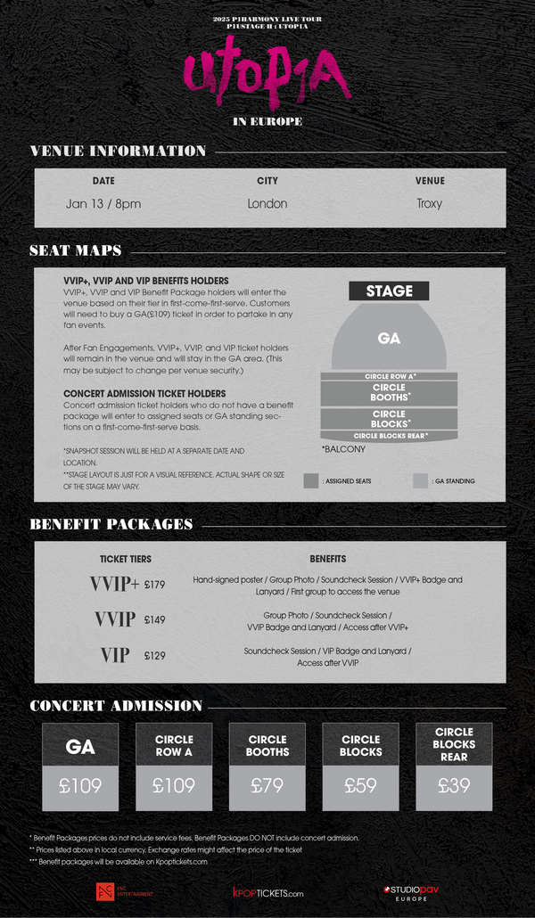 P1HARMONY - LONDON - VVIP BENEFIT PACKAGE